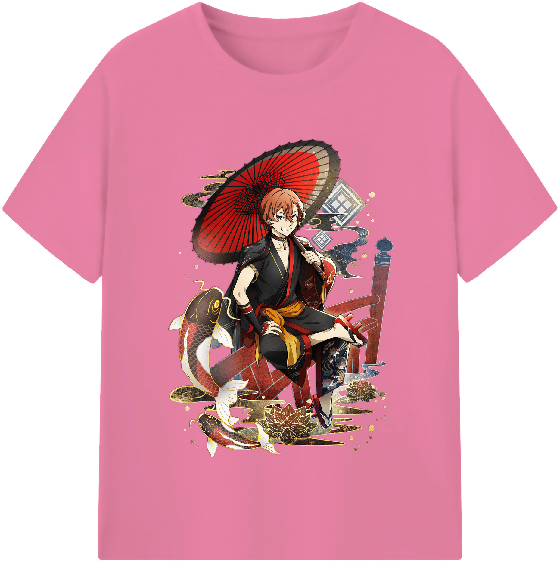 （画像用） 文豪ストレイドッグス Bungo Stray Dogs 綿100％半袖Tシャツ（フロントプリント）